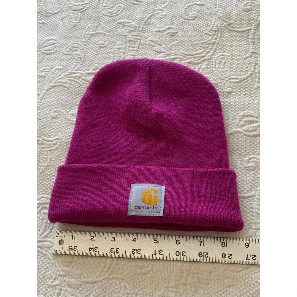 Carhartt Beanie Hat Fuchsia OSFM s2